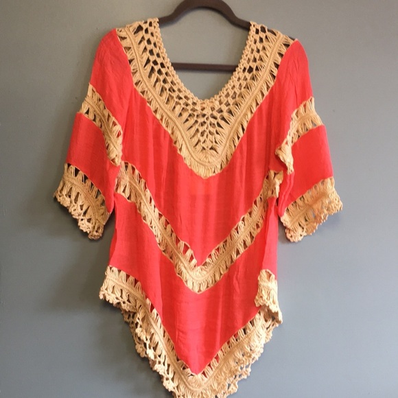 Miracle Cotton and Rayon Blouse/Cover-up: Size Small - Picture 4 of 4